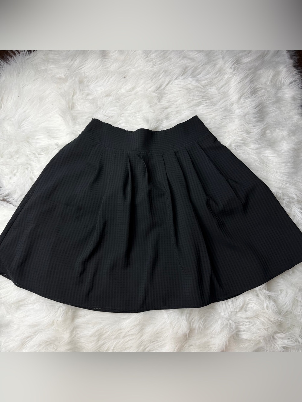 a new day Black Checkered Mini Skirt
